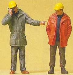 Preiser 45087 G Scale Modern Workmen Standing Figure Set
