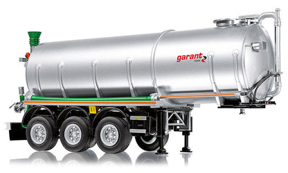 Wiking 077655 1/32 Kotte Garant Tank Trailer, White Aluminum