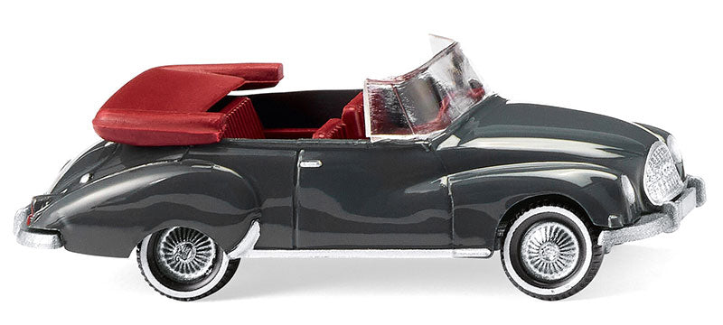 Wiking 012503 1/87 1958-61 DKW Cabrio Convertible, Iron Grey
