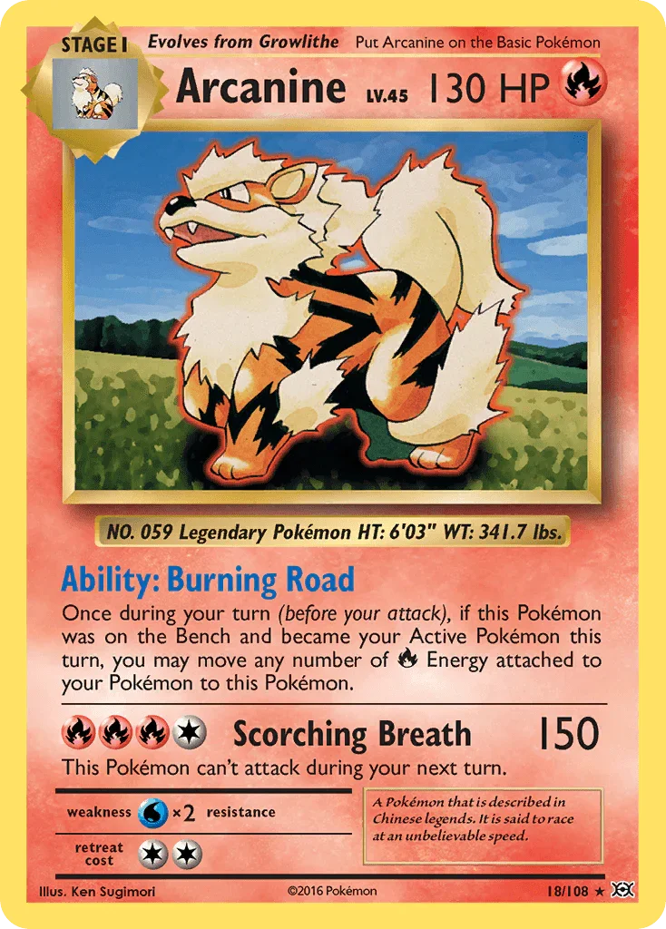 Arcanine (18/108) [XY: Evolutions]