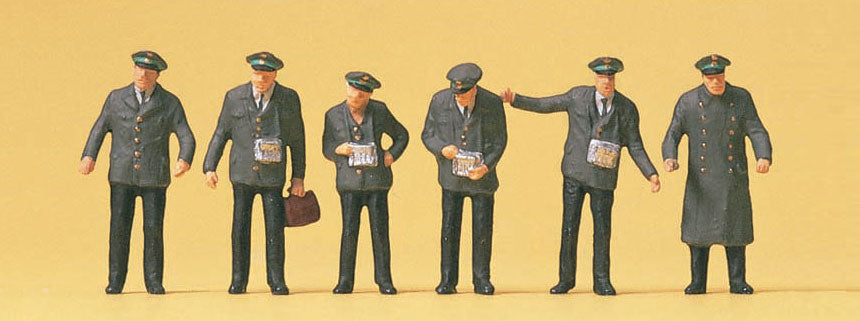 Preiser 10490 HO Scale Tram Staff Figure Set
