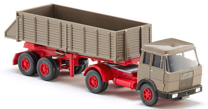 Wiking 067710 1/87 Hanomag Henschel Rear Dump Truck, Grey Beige