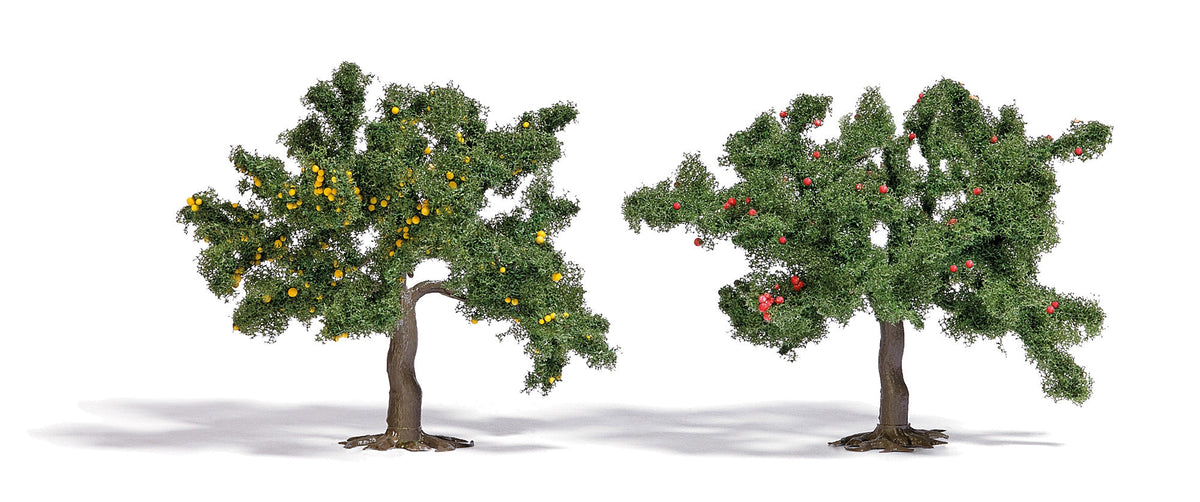 Busch 6849 HO Scale Trees with Fallen Fruit, 75mm, 2-Pack