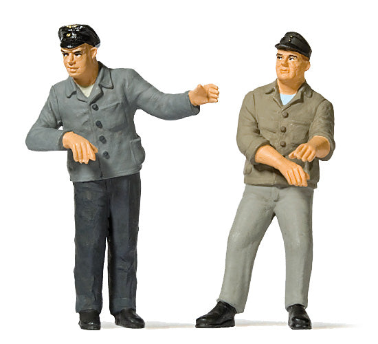 Preiser 65372 O Scale Engine Driver & Fireman Figures