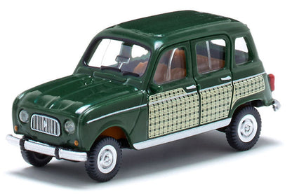 Wiking 022406 1/87 Renault R4 Parisienne, Dark Green, HO Model