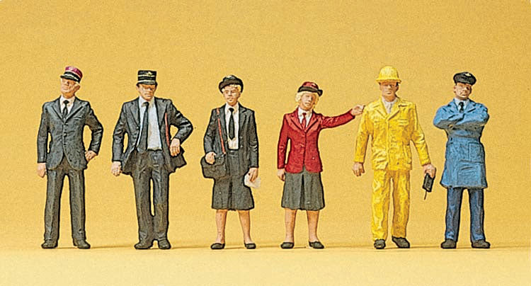 Preiser 10244 HO Scale Belgian Railway Personnel Figures
