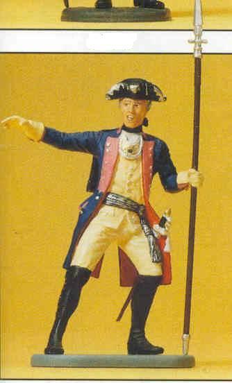 Preiser 54133 1/24 Prussian 1756 7th Officer w/Spontoon