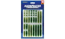 Walthers SceneMaster 949-1103 HO Grass Tufts & Strips - Summer
