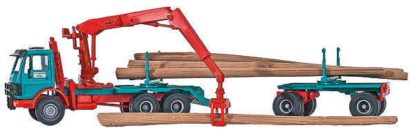 Kibri 12201 1/87 Mercedes-Benz Longwood Truck, Trailer, Lumber Kit