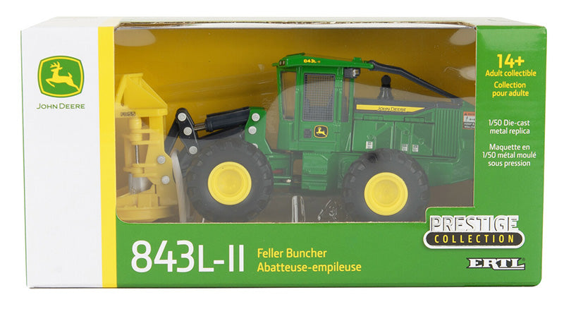 Ertl 45678 1/50 John Deere 843L-II Wheeled Feller Buncher