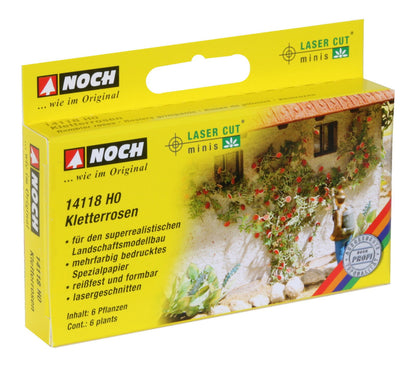 Noch 14118 HO Scale Rambler Roses Laser-Cut Minis, 6 Plants