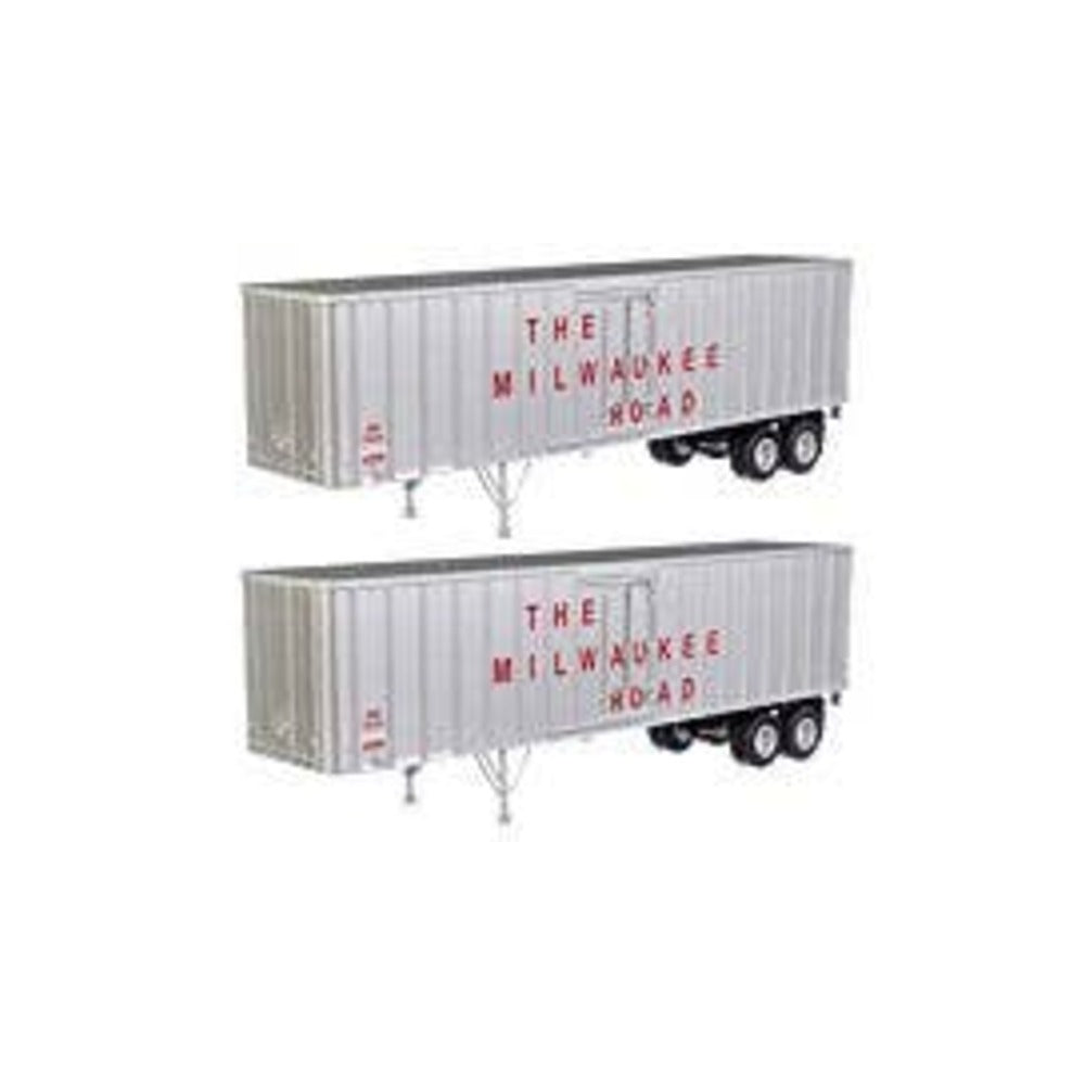 Walthers SceneMaster 949-2604 HO 40' Flexi-Van Milwaukee Road #2