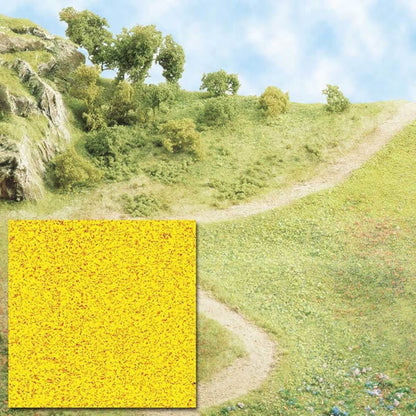 Busch 7054 A Scale Grass Scatter Material Ground Cover -- Yellow