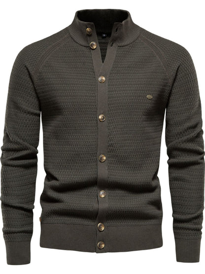 Men's Button Down Long Sleeve Cardigan