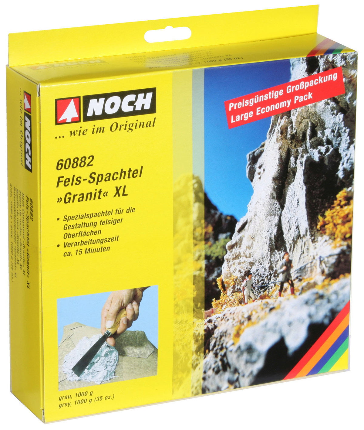 Noch 60882 All Scale Rock Compound XL, Granite, 1 kg