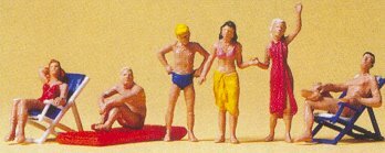 Preiser 10428 HO Scale Recreation & Sports Beachgoers