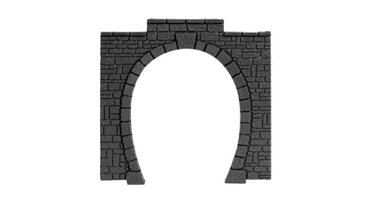 Noch 60010 HO Scale Single-Track Tunnel Portal, Gray, 2-Pack