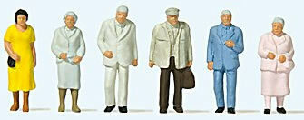 Preiser 14116 HO Scale Passers-By pkg(6)