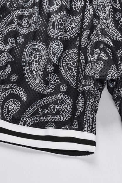 Men's Drawstring Printed Shorts