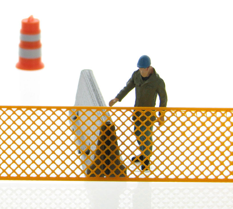 3D To Scale 50-112-OR 1/50 Construction Fencing, Orange