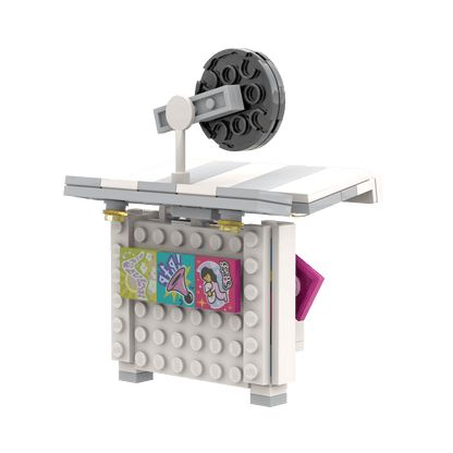 Record Kiosk  - Market Stall - Custom Build Kit - Made Using LEGO® Parts