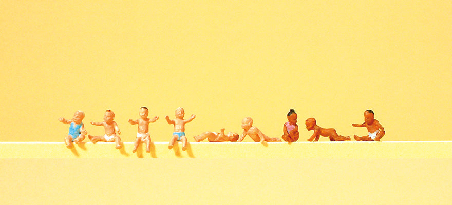 Preiser 10529 HO Scale Assorted Babies Figure Set