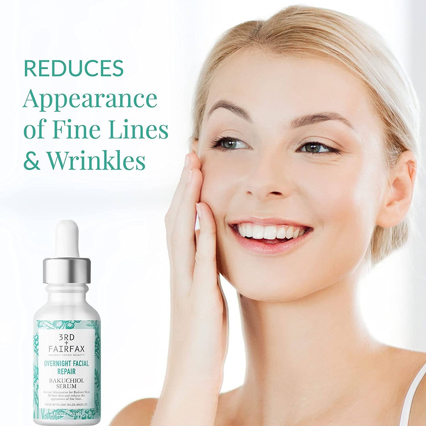 Bakuchiol Overnight Facial Repair Serum by 3rd + Fairfax Beauty, 2oz by  Los Angeles Brands