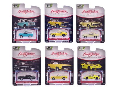 "Barrett-Jackson" Series 15 Set of 6 Cars 1/64 Diecast Model Cars by Greenlight  free shipping USA