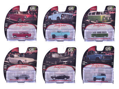 "Barrett-Jackson" Series 16 Set of 6 Cars 1/64 Diecast Model Cars by Greenlight  free shipping USA