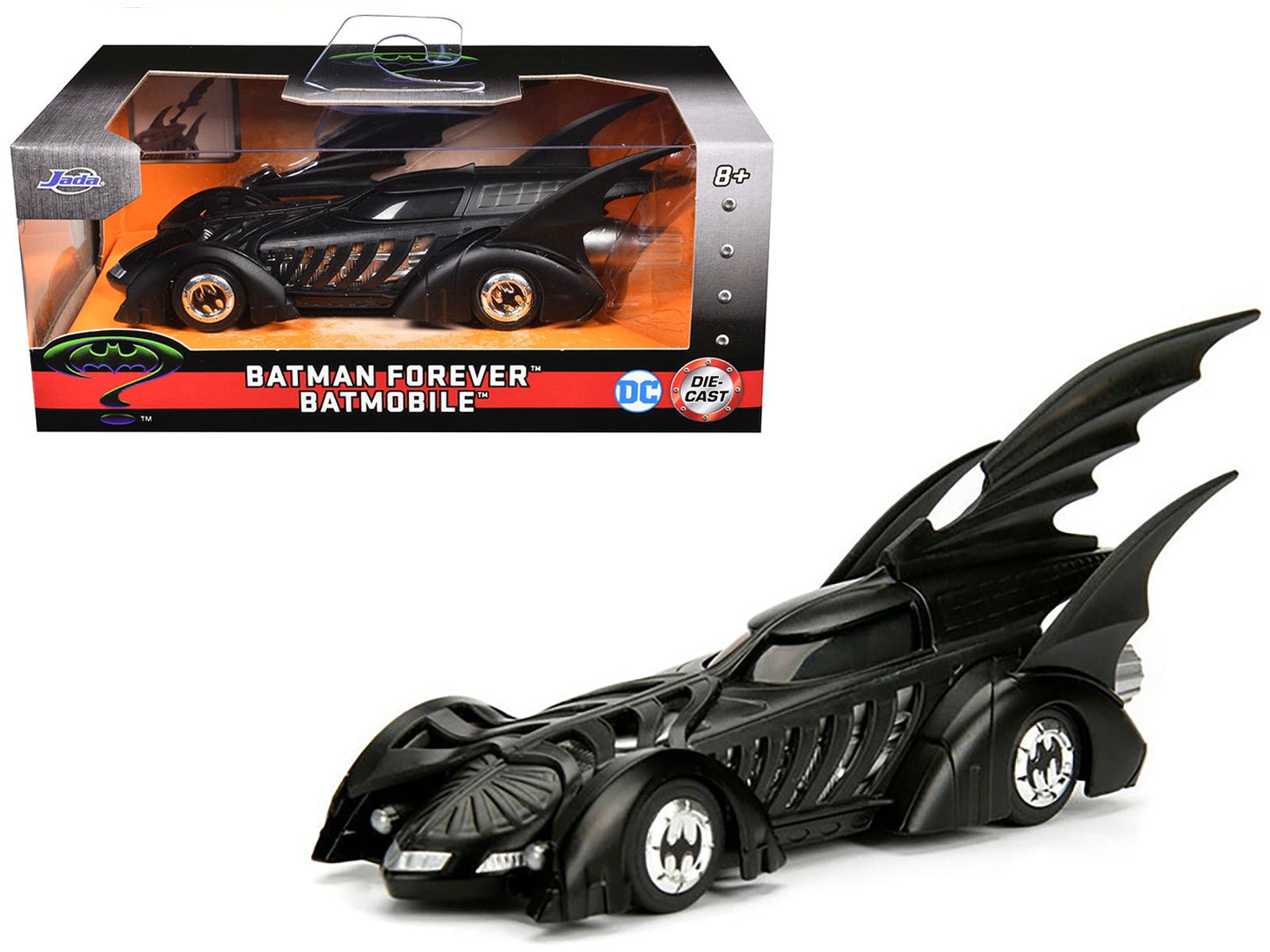 Batmobile Black "Batman Forever" (1995) Movie "Hollywood Rides" Series 1/32 Diecast Model Car by Jada  free shipping USA