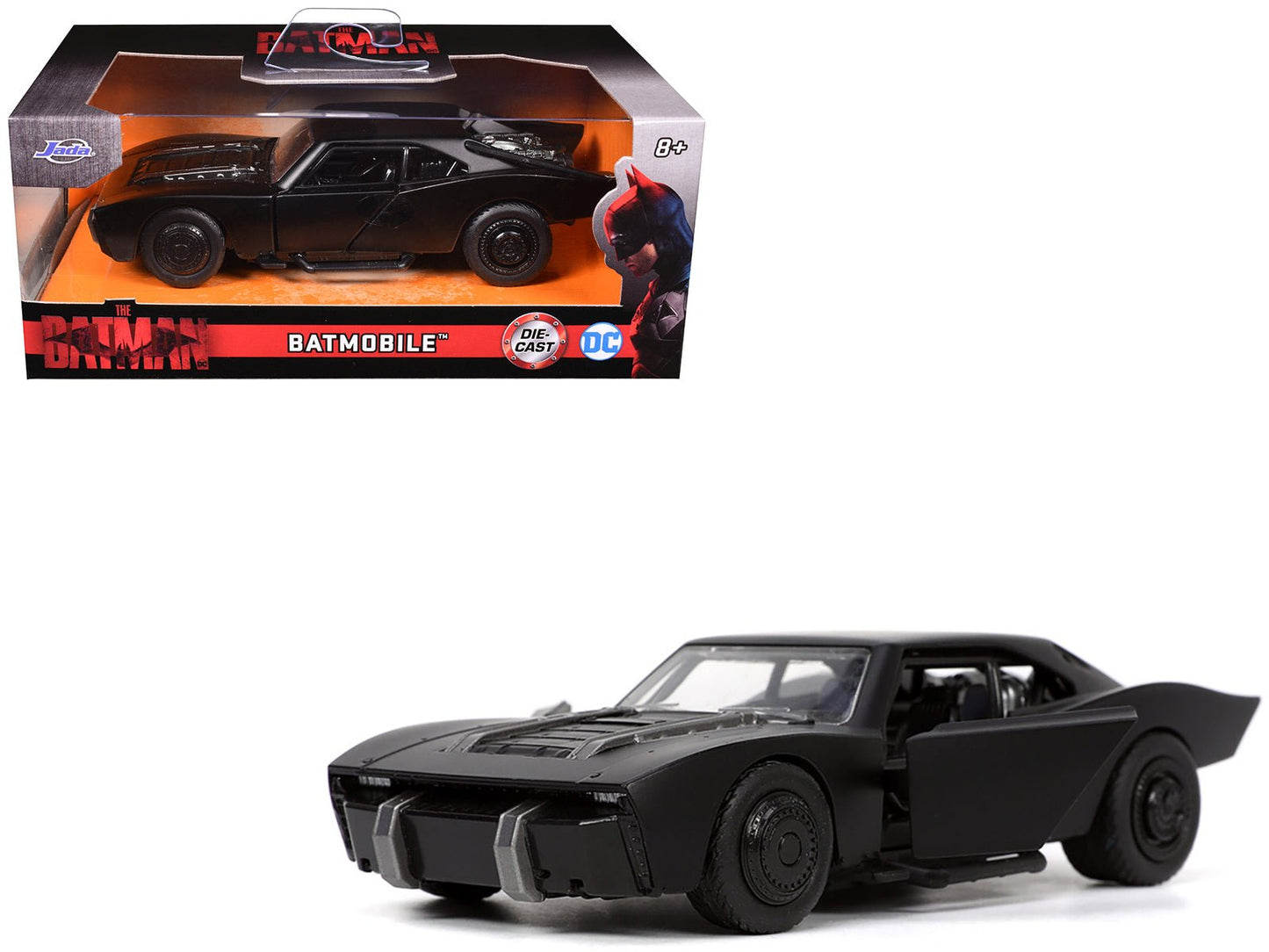 Batmobile Black "The Batman" (2022) Movie "Hollywood Rides" Series 1/32 Diecast Model Car by Jada  free shipping USA