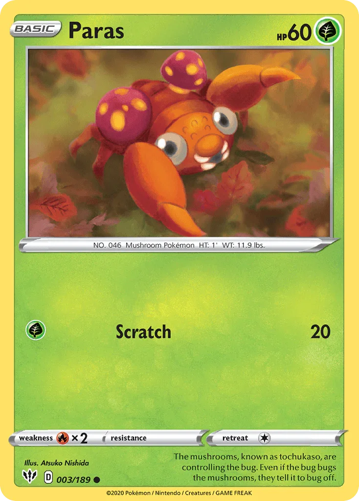 Paras (003/189) [Sword & Shield: Darkness Ablaze]
