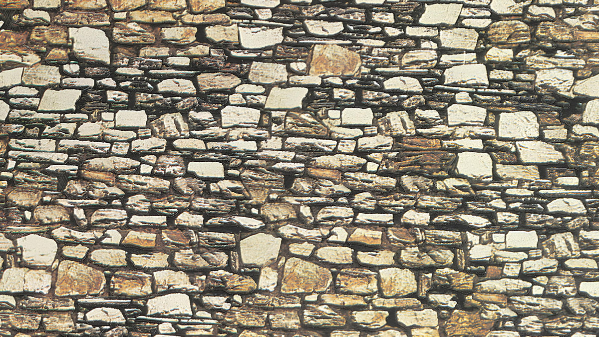 Noch 57520 HO/TT/O Scale Embossed Stone Card Sheet, Dolomite