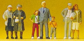 Preiser 10325 HO Scale Pedestrians Shopping Promenade