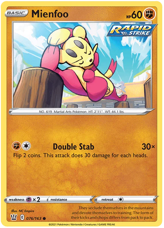 Mienfoo (076/163) [Sword & Shield: Battle Styles]
