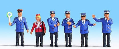 Noch 45265 TT Scale German Railway Officials -- pkg(6)