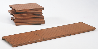 Piko 62281 G Scale Wooden Side Walks, 6 Pieces