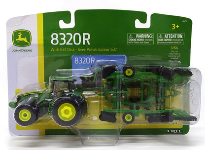 Ertl 45479 1/64 John Deere 8320R Tractor & 637 Disc Set