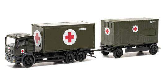 Herpa 747042 1/87 Scale German Red Cross - Man Tga Container Tandem