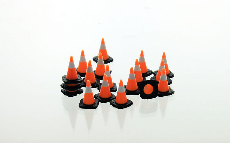 3D To Scale 43-110-3C 1/43 – Traffic Cones 18pk Black/White Detail