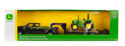 Ertl 46630 1/32 Ford F-350 with Trailer and JD 5075E Tractor