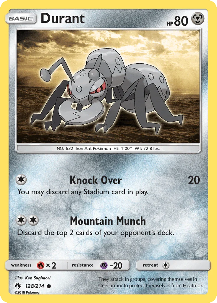 Durant (128/214) [Sun & Moon: Lost Thunder]