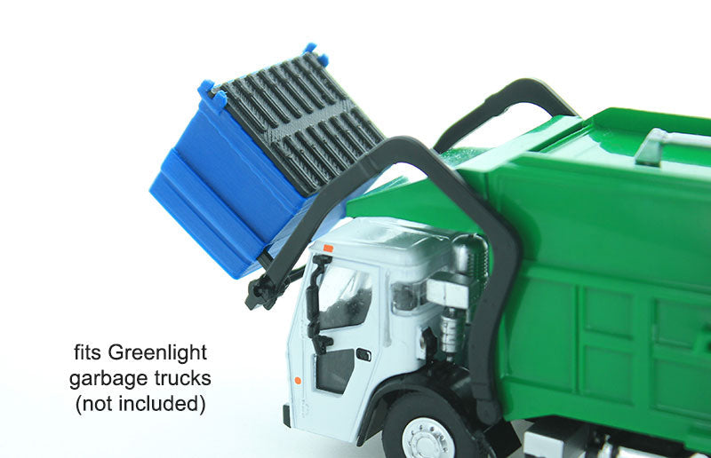 3D To Scale 64-230-BL 1/64 Trash Dumpster, Blue