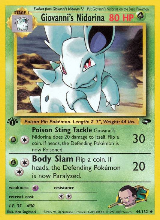 Giovanni's Nidorina (44/132) [Gym Challenge 1st Edition]