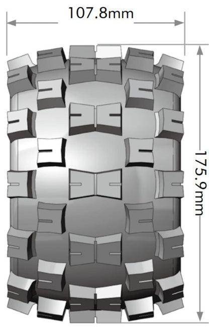 Louise RC MT-Mcross Sport 1/8 3.8 Monster Truck MFT Belted Tires 17mm Hex Hub 0" & 1/2" Offset LT3276X