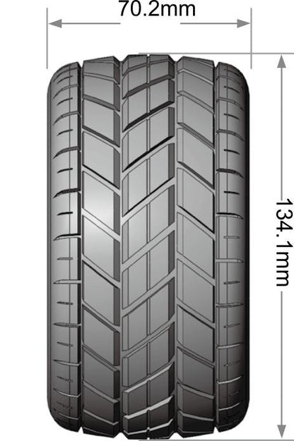 Louise RC MT-Rocket Soft 1/10 2.8 Monster Truck Belted MFT Tires Bead Lock Wheels 12mm, 14mm and 17mm hex LT3275SX