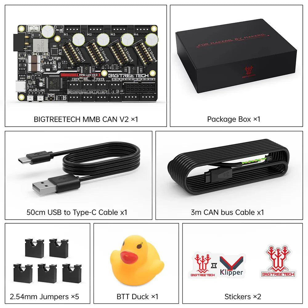 BIGTREETECH MMB V2.0 CAN Board For ERCF BTT Enraged Rabbit Carrot Feeder Multi-Material Solution