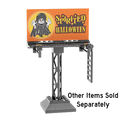 "Gimbels" Store Billboard  - Christmas "Elf" - Custom Printed - Made Using LEGO® Parts