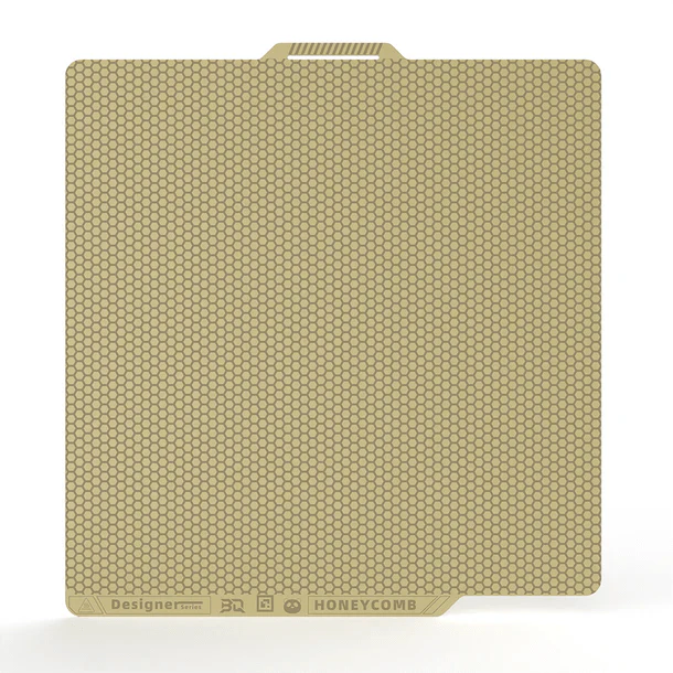 Biqu Panda Designer Series Build Plate for Bambu Labs P1, P2, A1 and X1 - Double Sided Honeycomb and Houdstooth