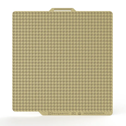 Biqu Panda Designer Series Build Plate for Bambu Labs P1, P2, A1 and X1 - Double Sided Honeycomb and Houdstooth